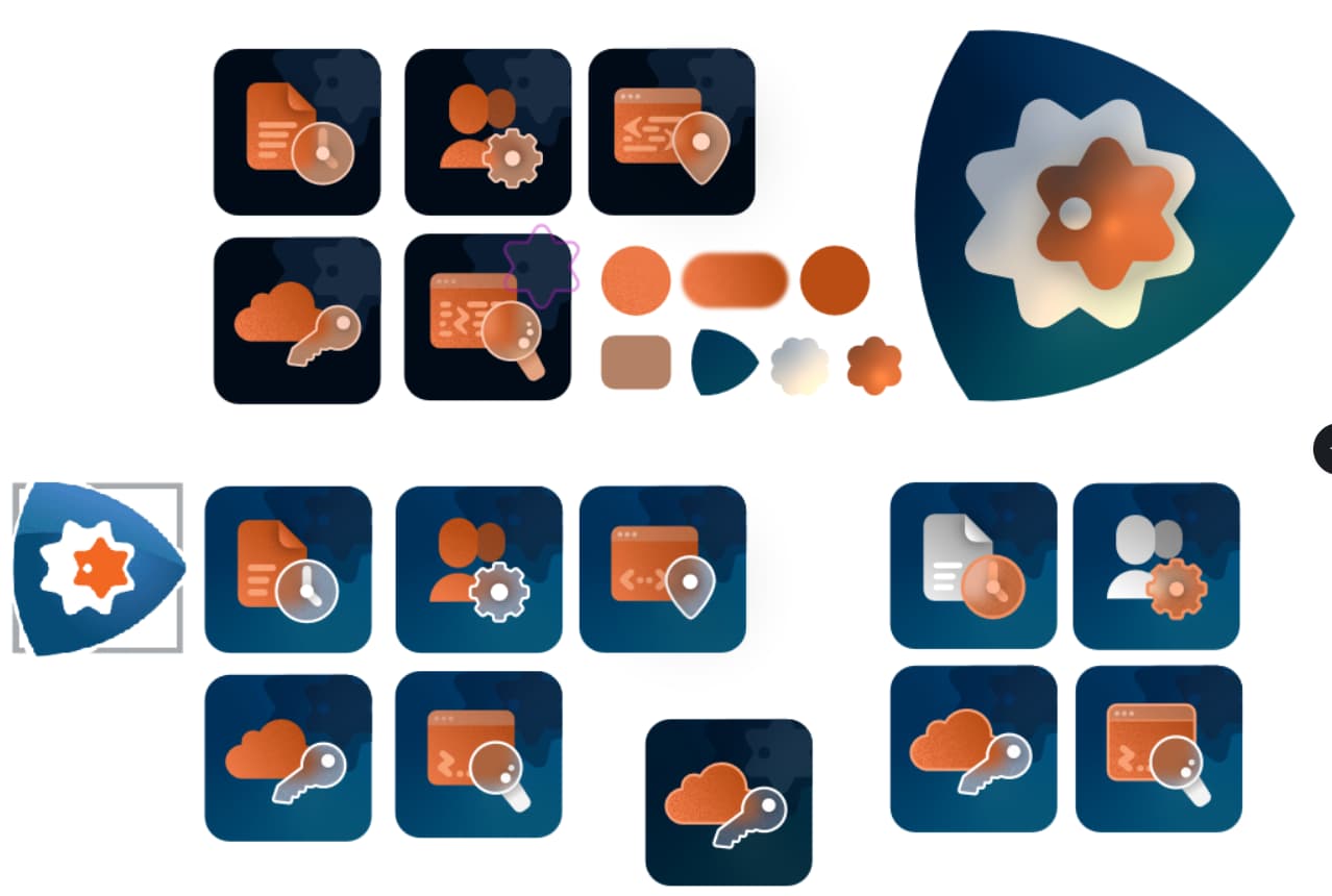 Custom icon mockups